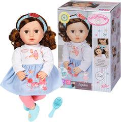Baby Annabell Sophia Brunette 43Cm, păpușă moale cu păr lung castaniu, incl. haine pentru păpușă, bentiță și perie, 707234 Zapf Creation Papusi Naty Shop Titlu implicit
