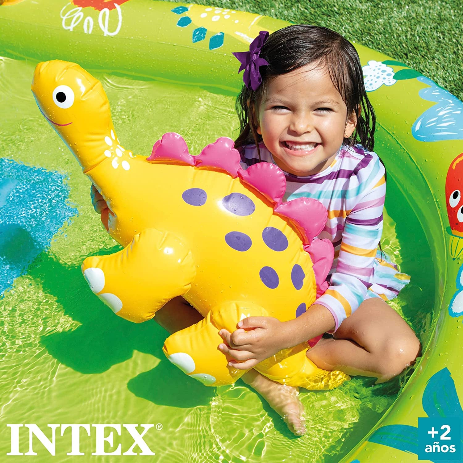 Intex 57166NP felfújható játszótér kis dinoszauruszokkal, tarka
