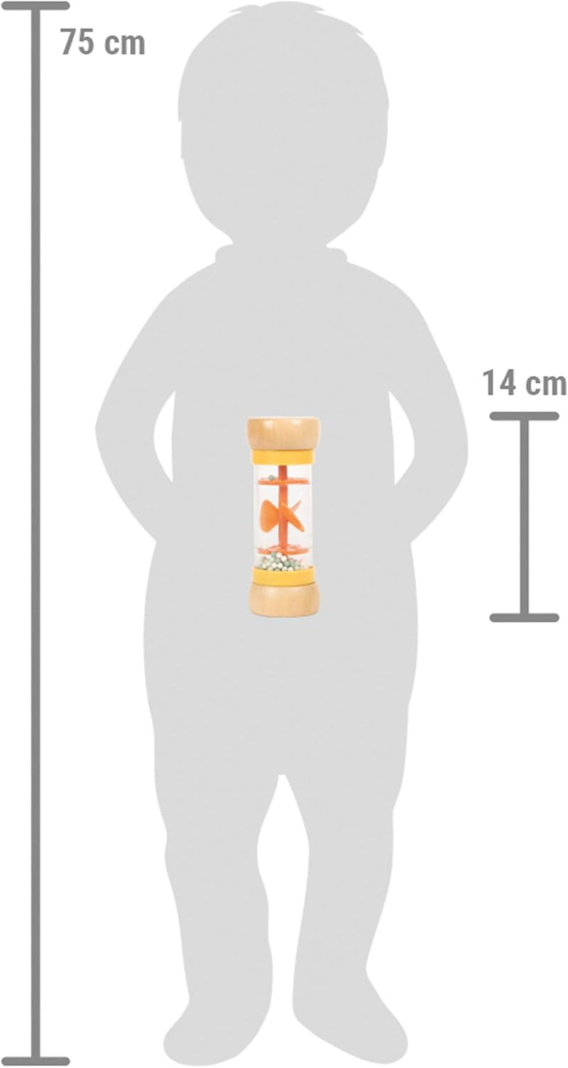 Small Foot rainmaker rattle "Safari", jucărie senzorială fascinantă din lemn, pentru copii începând cu vârsta de 6 luni, 12458 Jucarii Bebe Naty Shop