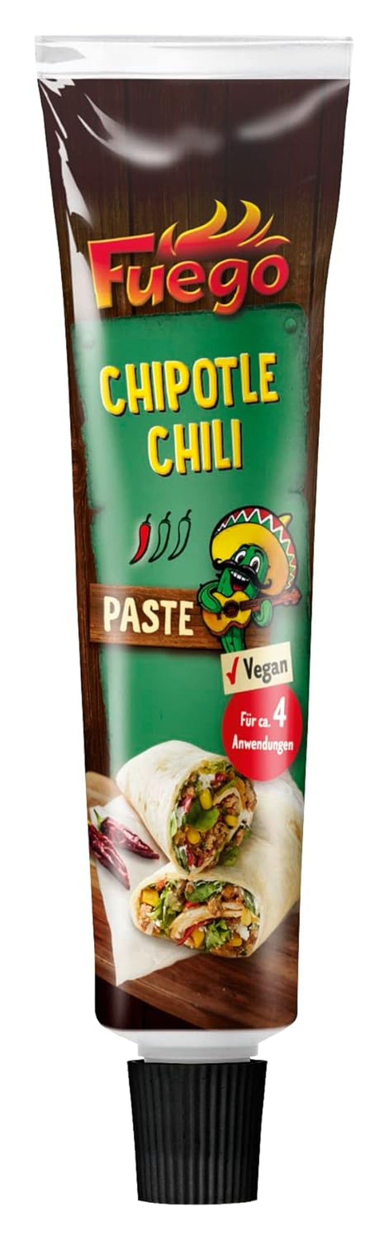 - Chipotle chili paszta, fűszeres mexikói ételek, Für 4 Anwendungen, vegán, 1 x 40 g