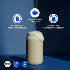 Blue Farm Pure Oat Base für bis zu 8 literes Haferdrink zum Selbermischen – 100% beste Bio-Qualität – 100% vegán, laktóz- és gluténmentes – 90% weniger Verpackungmüll
