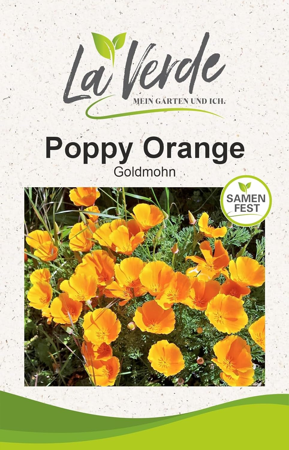 La Verde A KERTEM ÉS ÉN. Kaliforniai mák 'Poppy Orange' kb. 250 növény, kaliforniai mák, hosszan virágzó magvak, nem GMO