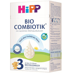 HiPP 3 Organic Combiotik (4 x 600 g), anyatej 10 hónapos kortól, természetes tejsavkultúrákkal, C- és D-vitaminnal, GOS-szal, Omega-3-mal (DHA, ALA), a legjobb bio minőséggel