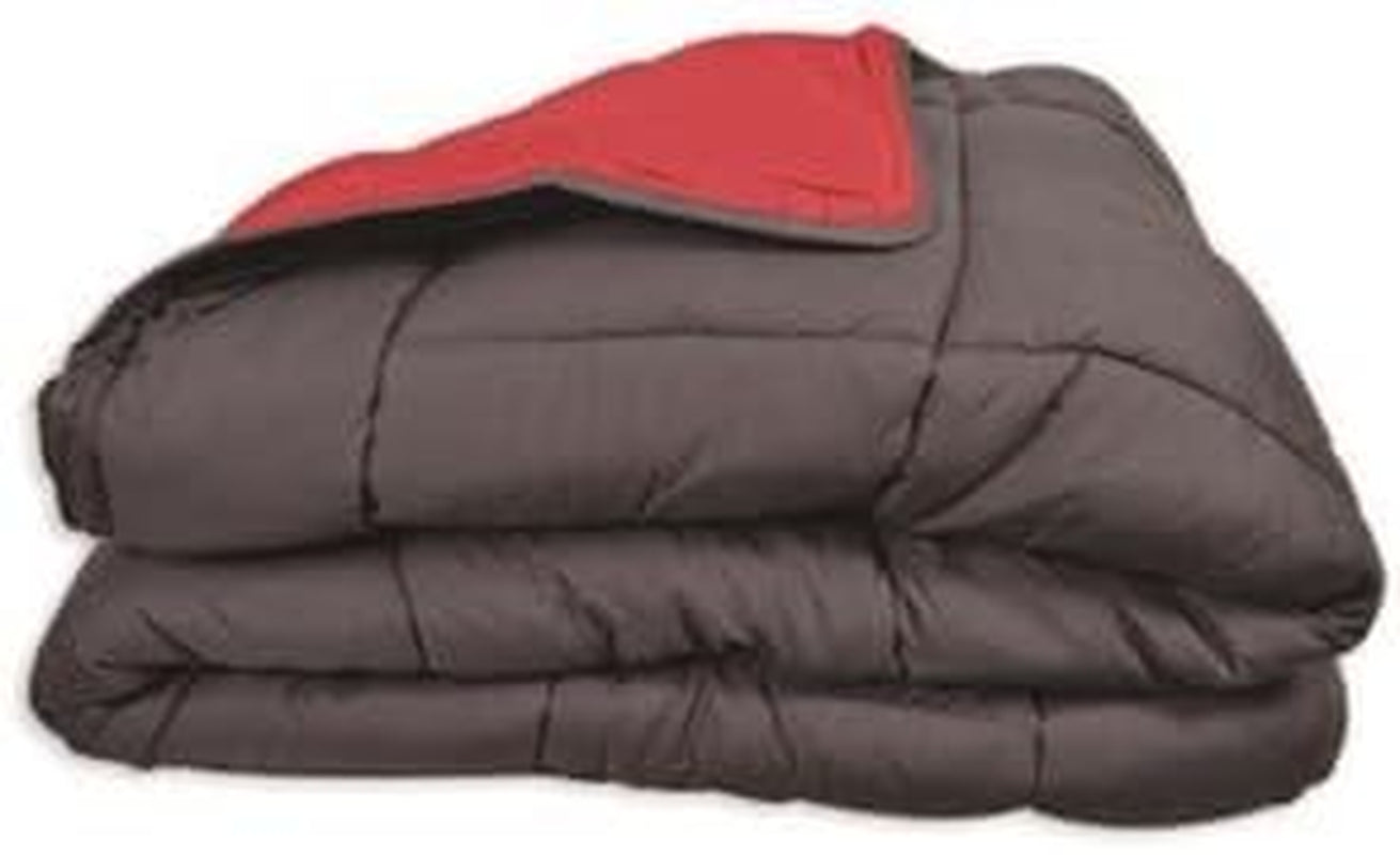 Calgary Duvet Cover Poliester gri/roșu, Poliester, Gri/roșu, 200X140X1 Cm Plapumi si pilote Naty Shop 200X140X1 cm