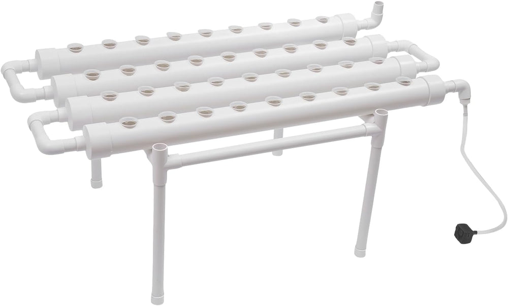 3 rétegű hidroponikus termesztőkészlet 108 ültetési hely Hidroponikus talajmentes növénytermesztő rendszerek Hidroponikus növénytermesztő rendszer csövekben zöldségekhez (egyrétegű, 36 lyukkal)