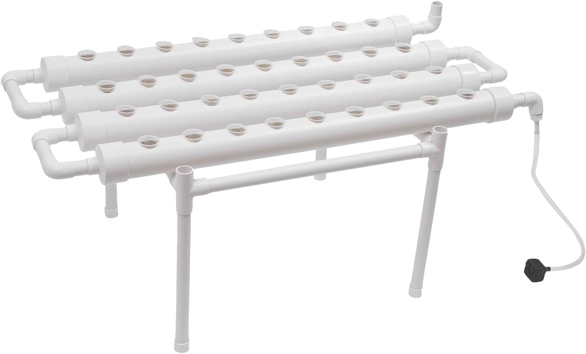 3 rétegű hidroponikus termesztőkészlet 108 ültetési hely Hidroponikus talajmentes növénytermesztő rendszerek Hidroponikus növénytermesztő rendszer csövekben zöldségekhez (egyrétegű, 36 lyukkal)