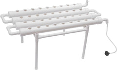 3 rétegű hidroponikus termesztőkészlet 108 ültetési hely Hidroponikus talajmentes növénytermesztő rendszerek Hidroponikus növénytermesztő rendszer csövekben zöldségekhez (egyrétegű, 36 lyukkal)