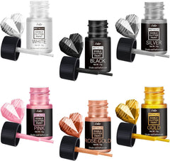 Folyékony ehető glitter, 60 ml Naty Shop Set 6 szín x 10 ml