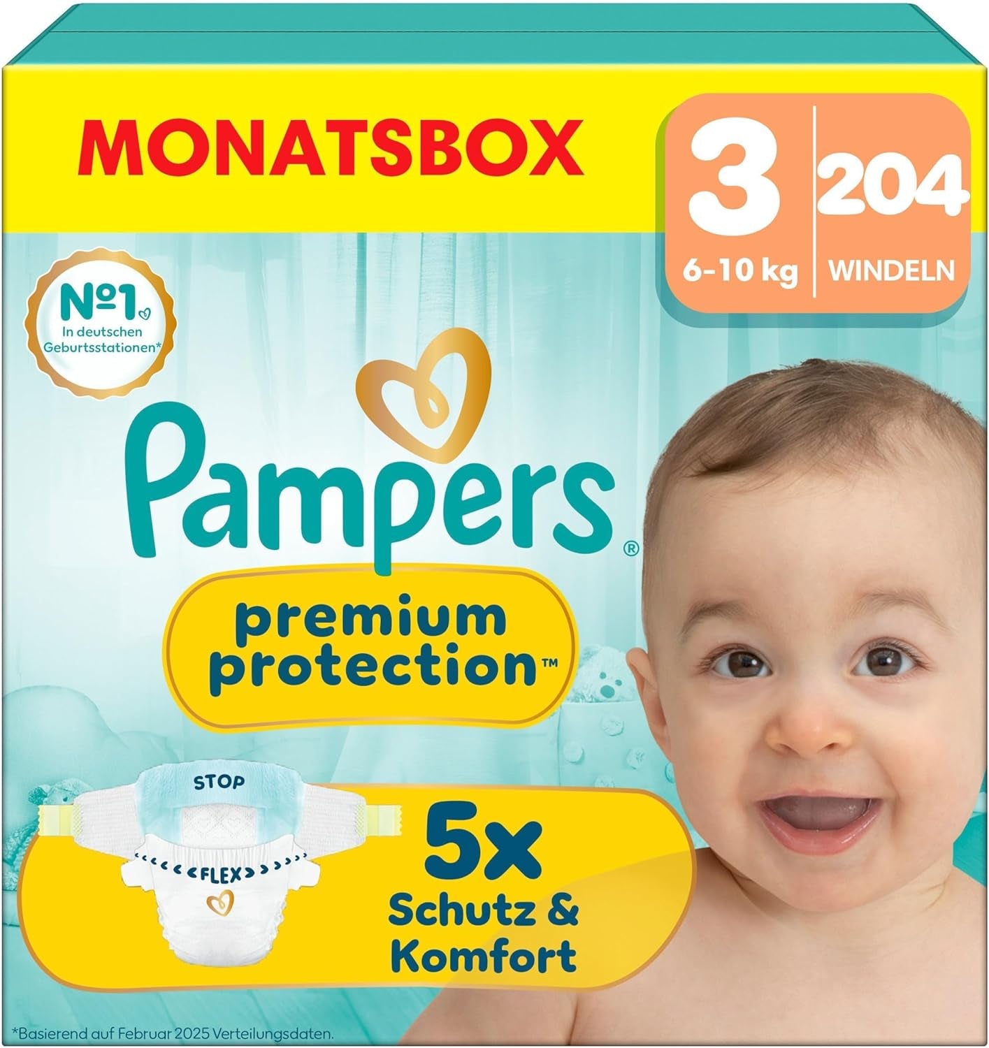 Pampers Premium Protection Size 5, 152 pelenka, 11kg-16kg, az első számú bőr és szivárgás elleni védelem