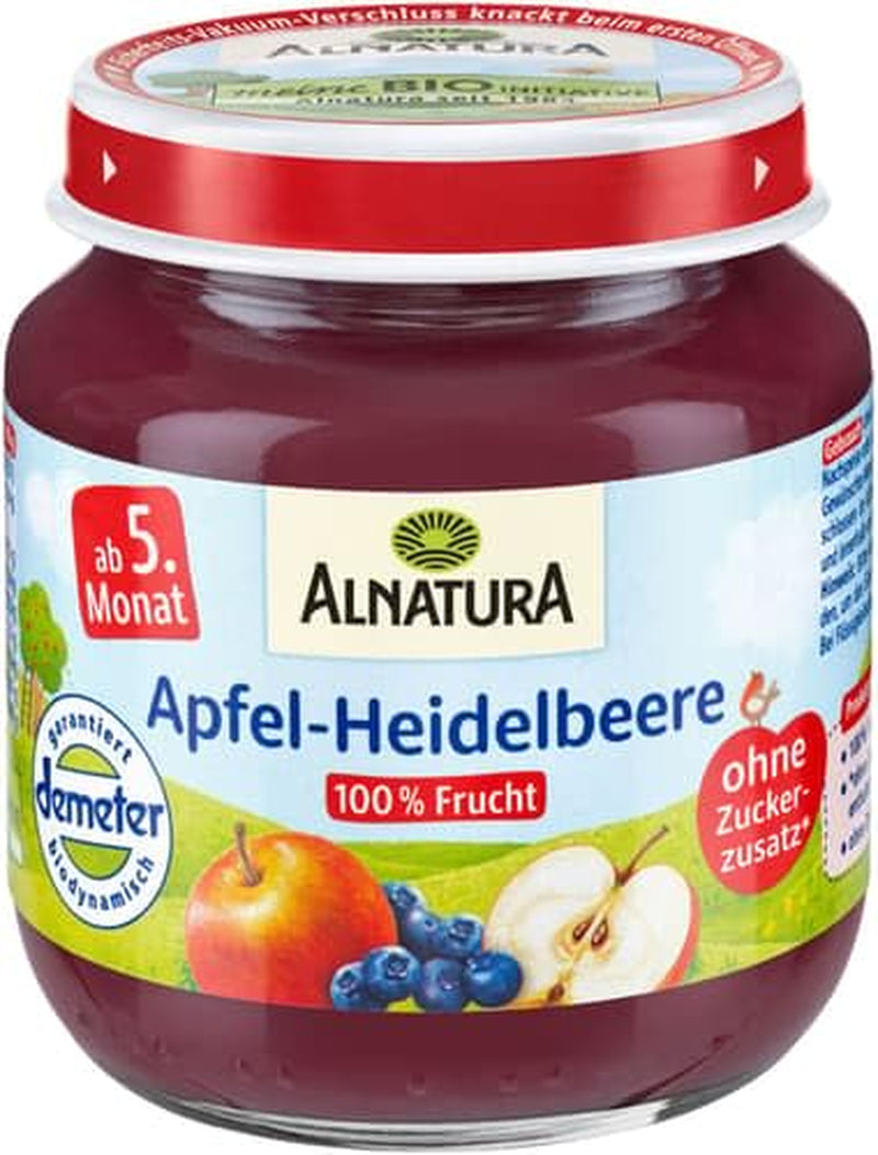 Demeter üvegedény almával és áfonyával, 125 g
