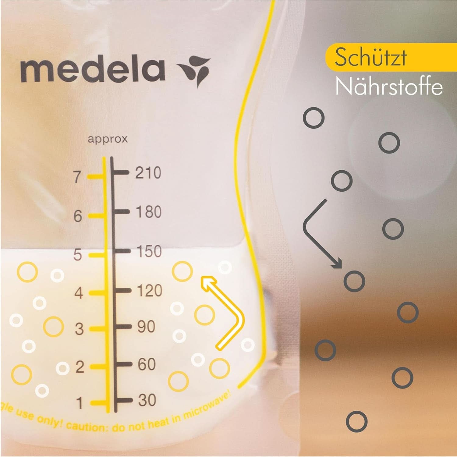 Medela Easy Pour Muttermilchbeutel Zum Einfachen Ausgießen, 100 Stück, 210 ml, Auslaufsichere Einweg-Muttermilchbeutel Mit Überlaufschutz, Stillhelfer Kiegészítők Bébiétel és szoptatás Naty Shop