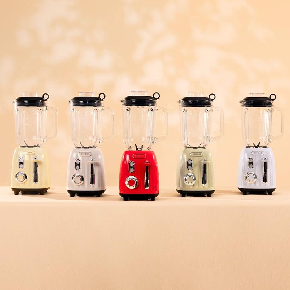 Cecotec Standmixer Retro Power Black Titanium Retrogreen. 1200W Maximale Leistung, 2 Geschwindigkeiten, 4-Klingen-Messer Mit Schwarzer Titanbeschichtung Und 1,5L Krug, Vintage-Design in Grün Bucatarie Naty Shop