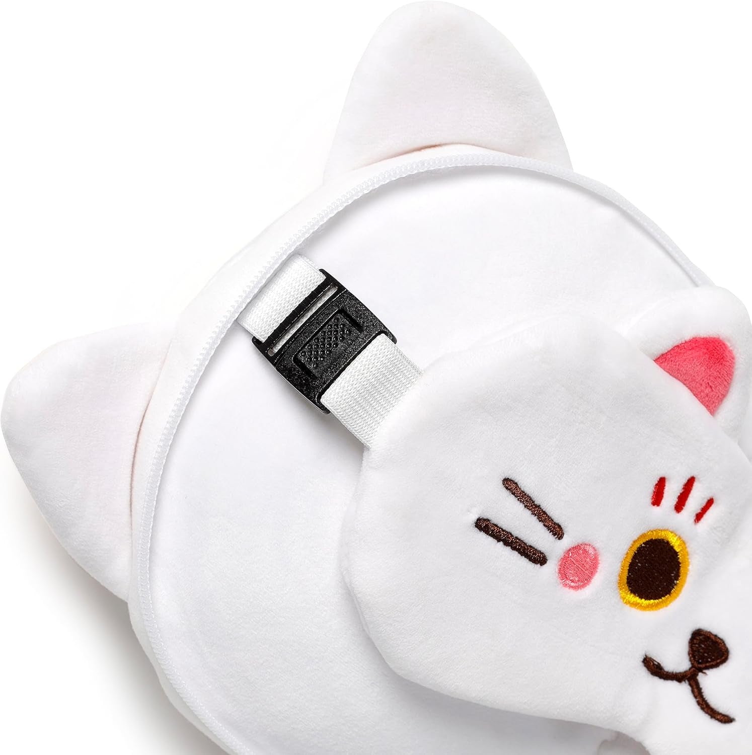 Pernă de călătorie cu mască Relaxeazzz - Maneki Neko pisica norocos farmec Perne calatorie Naty Shop