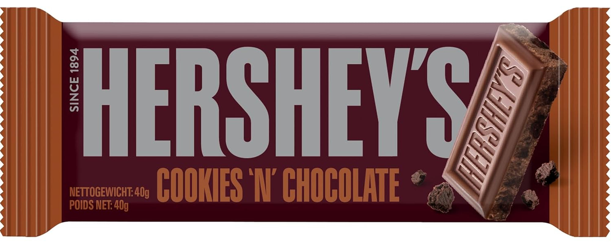 Cookies 'n' Chocolate, 24 db-os csomag (24 x 40 g) - Szájban olvadó tejcsokoládé ropogós sütidarabokkal