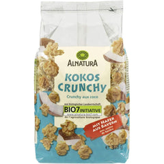 Muesli organic crocant cu nucă de cocos, 375 grame Cereale Naty Shop