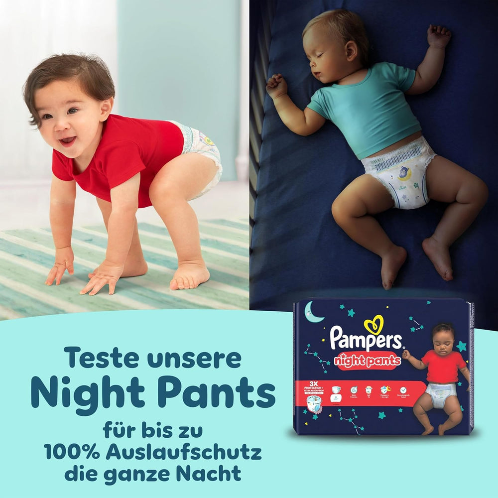 Pampers Premium Protection Pants Größe 6, 78 Windeln, 13kg-19kg, Mit 360° Fitform, 2x breiteren Bundchen als vorher für Komfort & Schutz + 10 Stück Pampers Aqua Baby-Weuchttücher enthalten