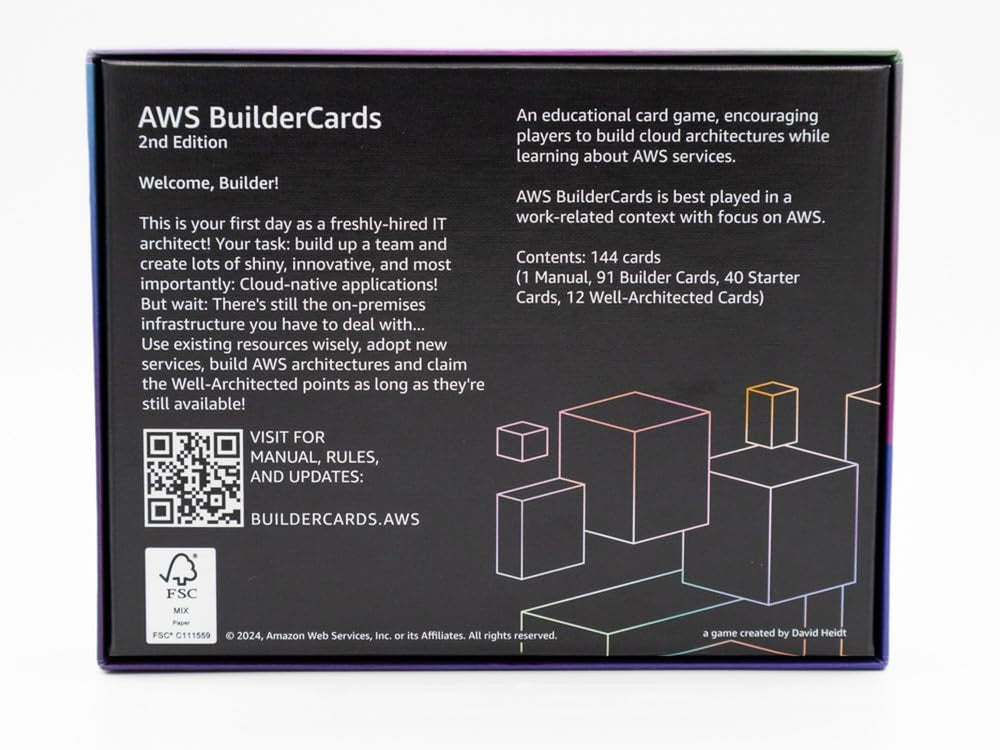 BuilderCards - Cloud Architecture Card Game - Basic Game (angol), fehér