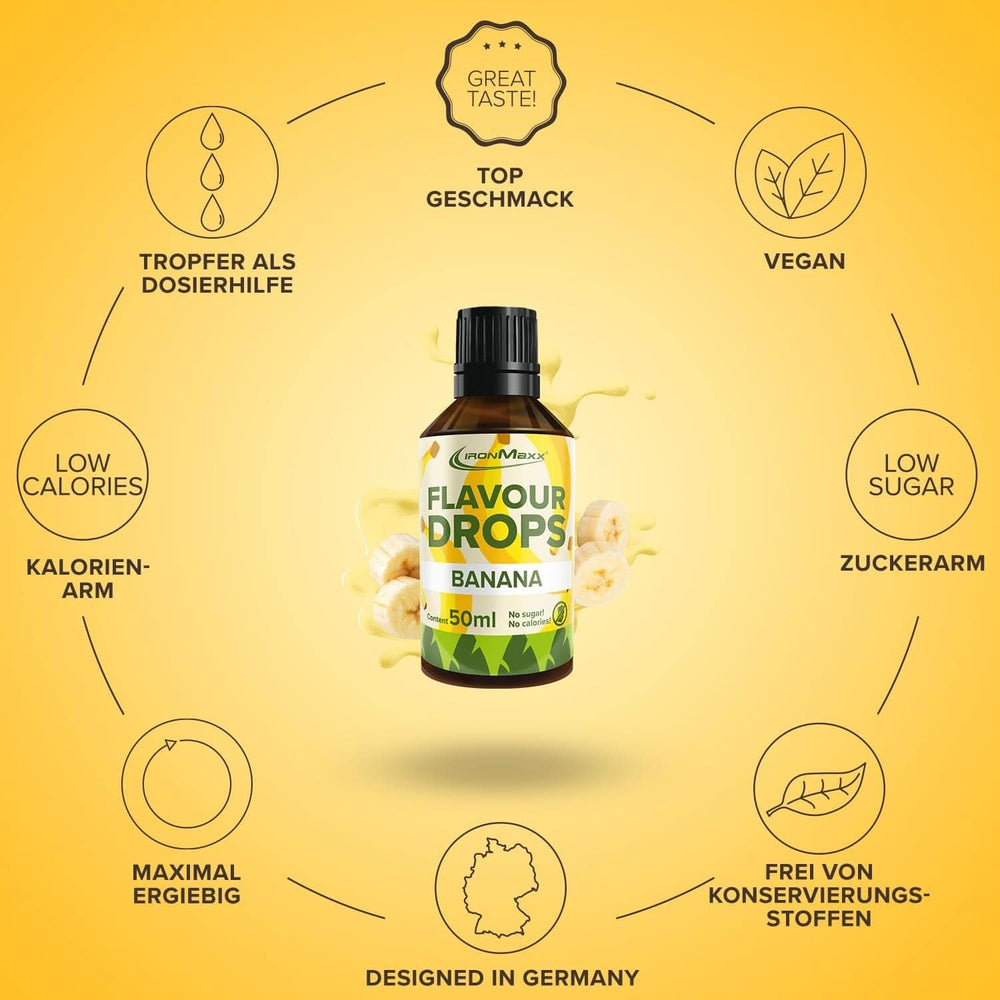 Ironmaxx ízesített cseppek – kalória és cukor nélkül, 50 ml Flavours Naty Shop