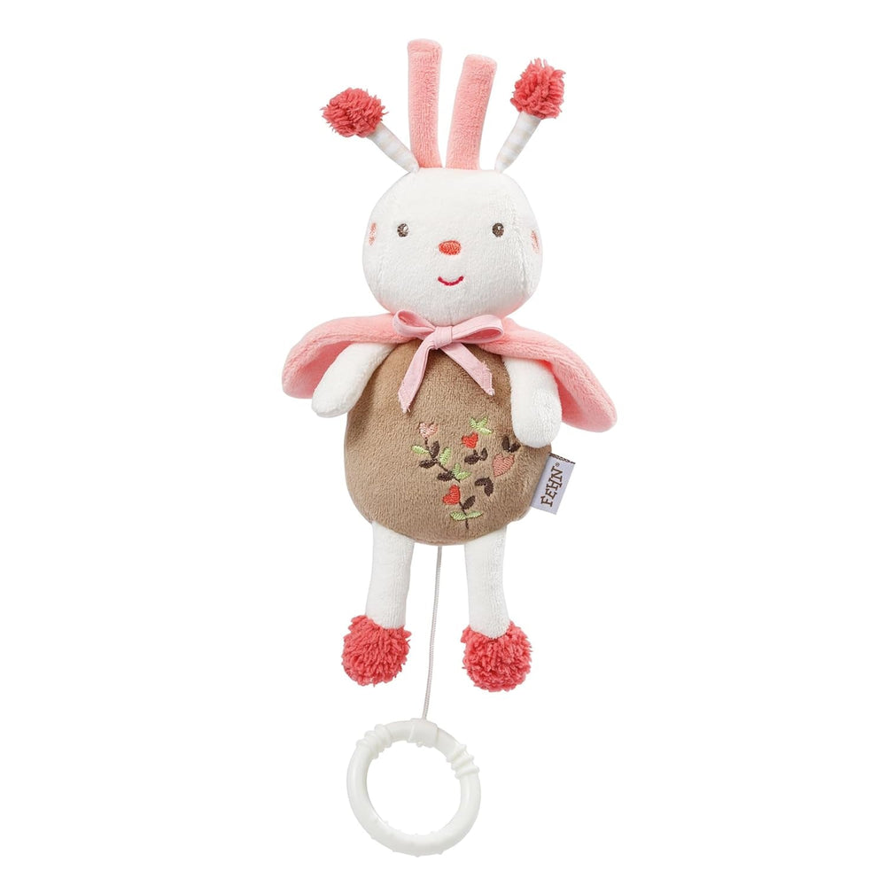 Fehn music box baby sleep aid sheep - jucărie de pluș cu atașament - melodie de ajutor pentru somn "Brahms lullaby" - jucărie pentru copii pentru deplasare și acasă - jucării muzicale pentru bebeluși și copii Jucarii Bebe Naty Shop Albină