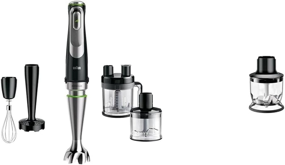 Braun Multiquick 9 MQ 9147X – 5 az 1-ben Stabmixer Mit Standmixer-Aufsatz, Zerkleinerer, Kartoffel- & Gemüsestampfer & Schneebesen, Stufenlose Geschwindigkeitsenstellung, 1200 W, Schwarz/Edelklestahlenter Mitchenu Mitchenu/Edelklestahlsunder Mqs 200 Bk 5-In-1 Inkl. Küchenmaschinen-Aufsatz