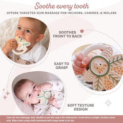 Girafa Sophie - Inel de dentiție cu o mie de frunze Girafa Sophie – Jucărie de mestecat – Cauciuc – Diverse texturi – Pentru copii de la 0 luni