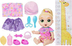 Baby Grows Up Puppe LaLa GooGoo – interaktív játék Babypuppe mit Wachstum (25–35 cm), 75+ Geräusche, 6 Mileensteine, Spielzeug für Kinder ab 3 Jahren