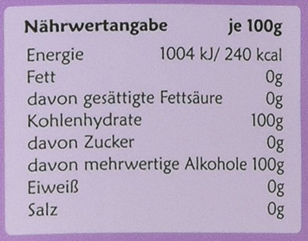 Eredeti nyírfacukor Finnországból, 1 kg Sweeteners Naty Shop