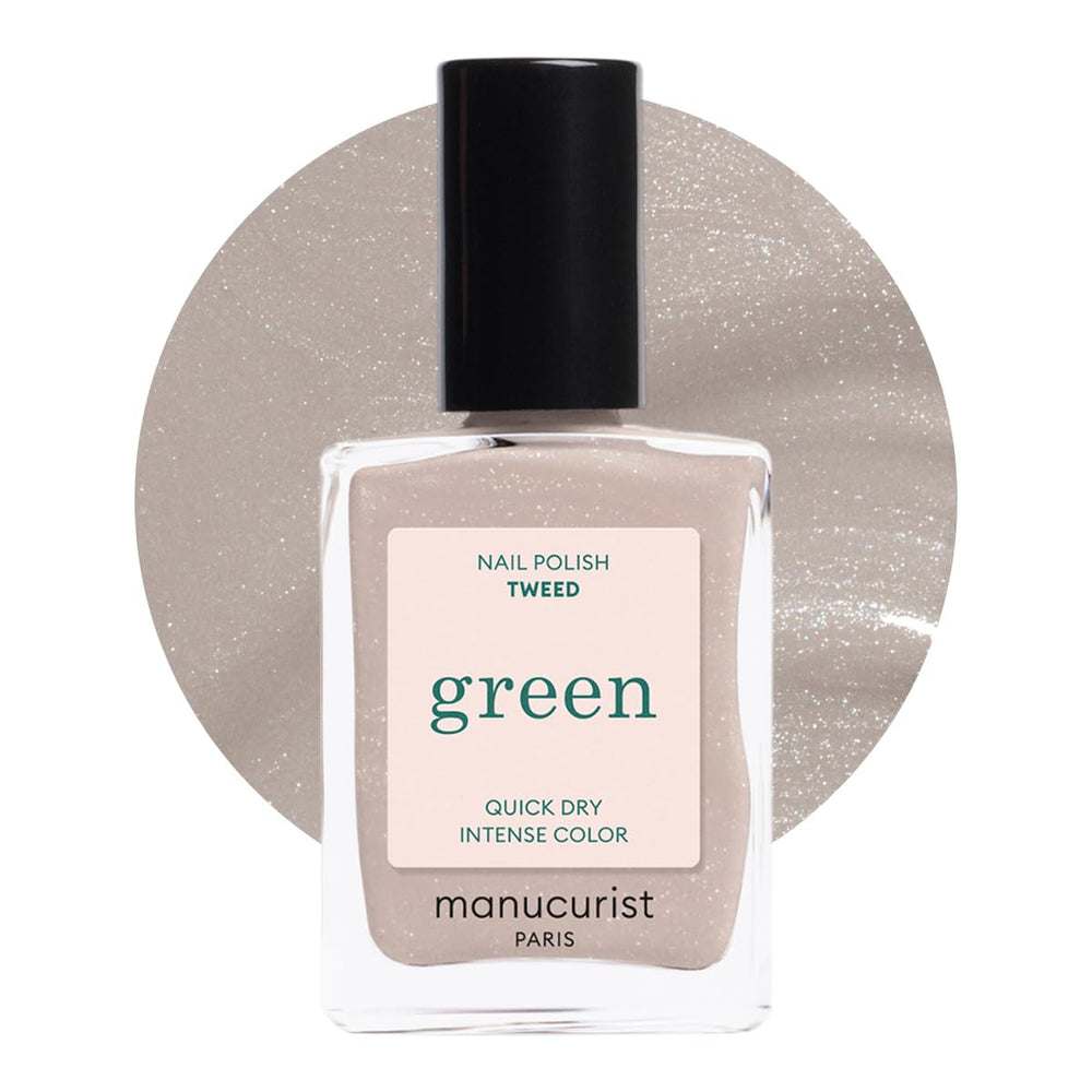 Manucurist Green - Oja Rosy Beige Shell Beige - Oja cu Uscare Rapidă - DIY Nails - Vegană 12-Free - Pe Bază de Plante - Oja - Fabricată în Franța