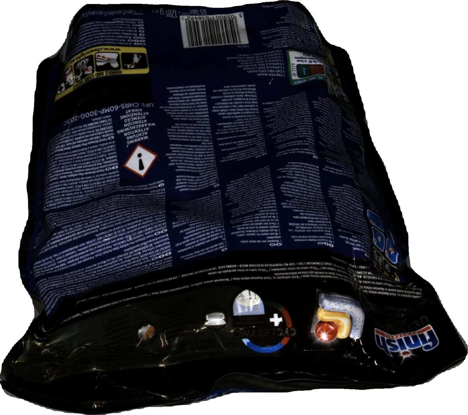 Finish Ultimate plus Infinity Shine Citrus mosogatógép fülek - Tabletta mosogatógéphez, intenzív tisztítás - 105 kapszula, citrom Naty Shop