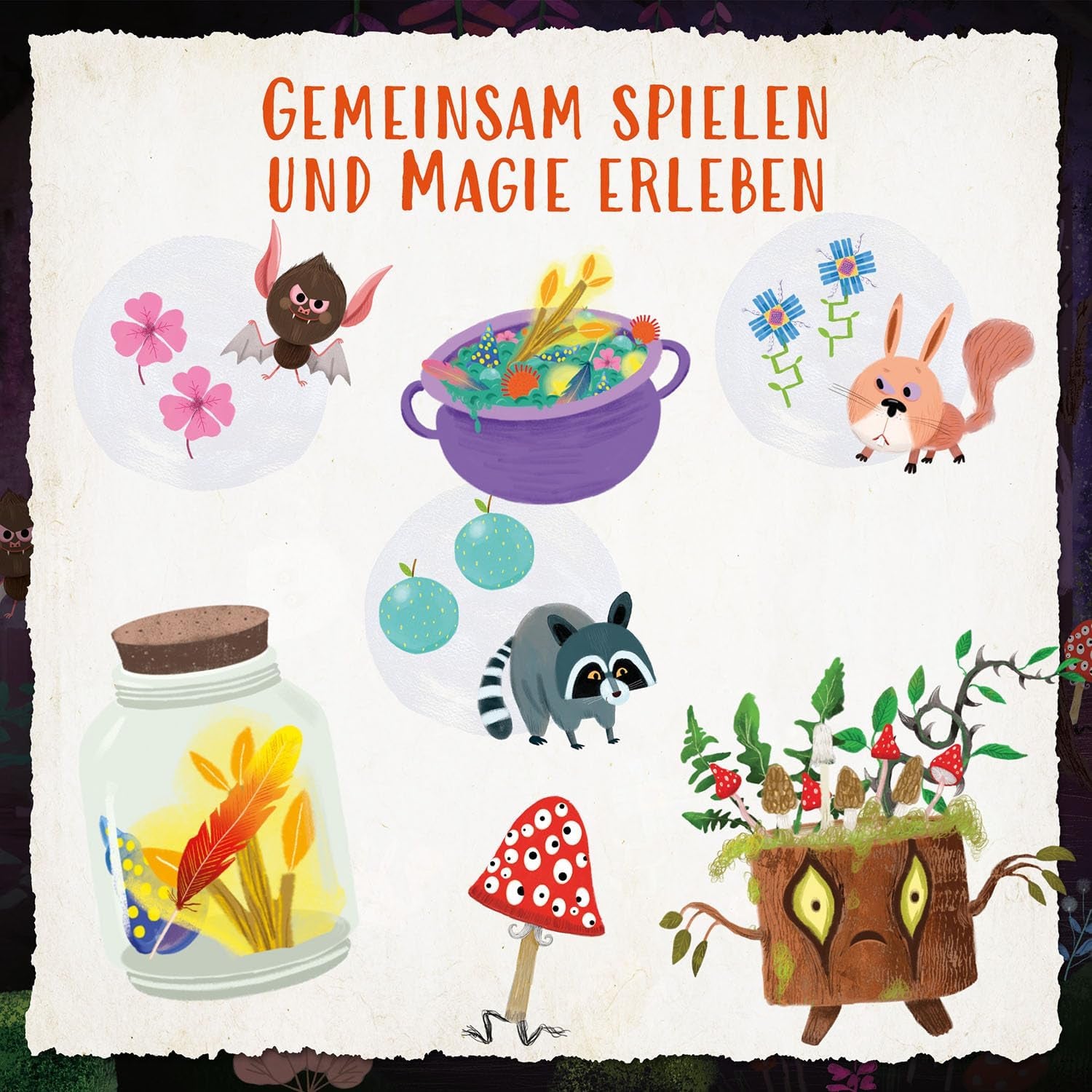 Kosmos 685027 Árnyak erdeje, Kooperatív játék 2-4 éveseknek, 7 éves kortól, Társasjáték gyerekeknek, Kiváló 3D anyaggal, 18 fejezetben, kb 15 perc játékidővel