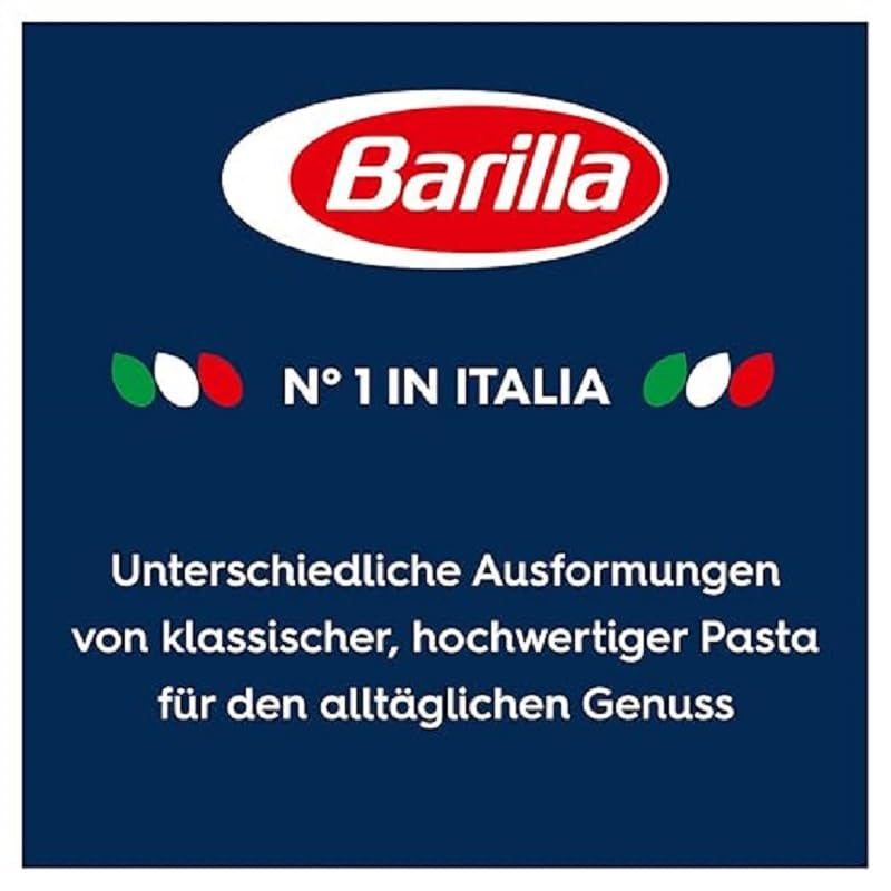 Pasta Barilla Classic Girandole sz. 34, kiváló minőségű durumbúzából készült, mindig al dente (1 x 500g)