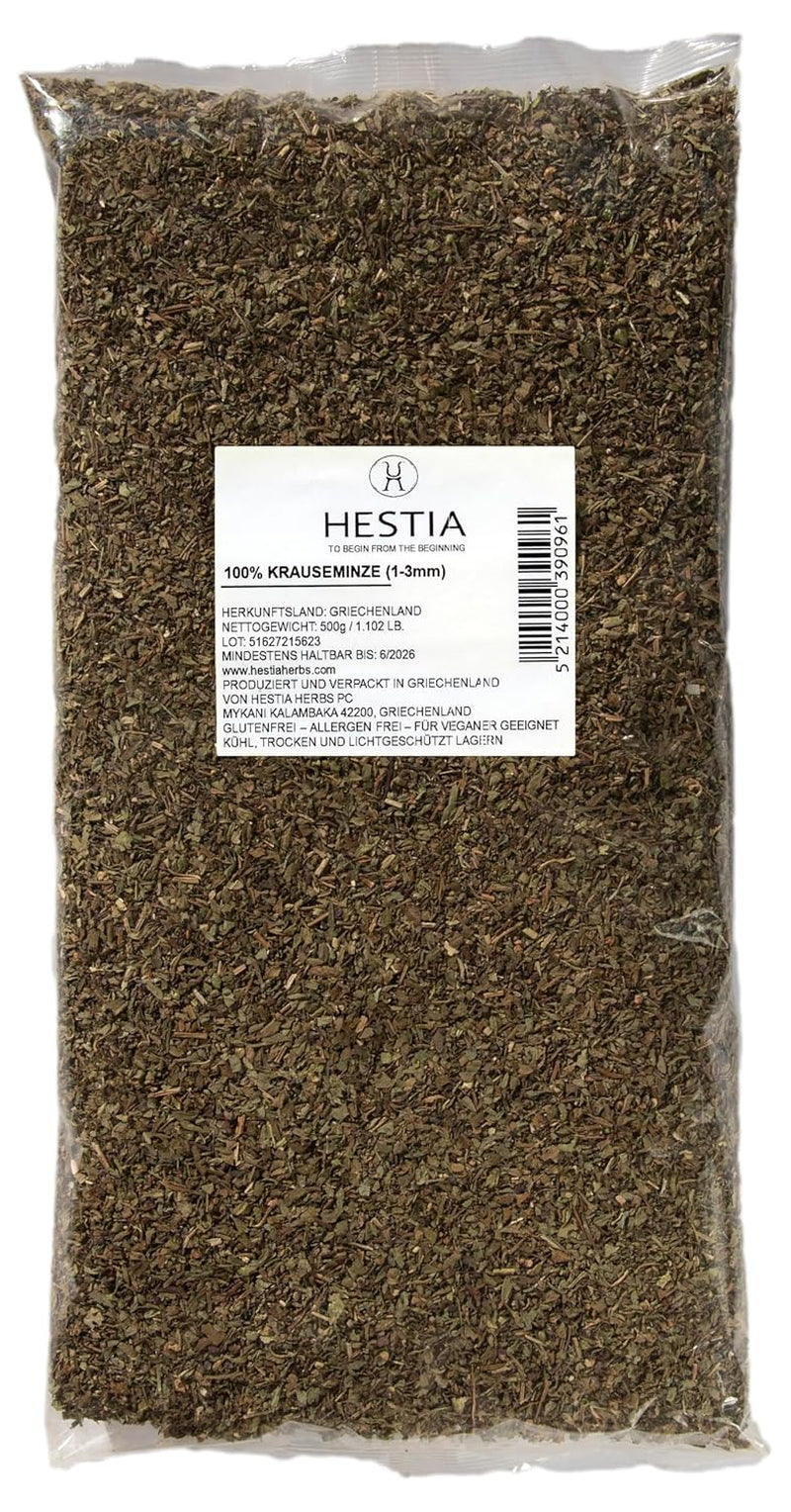 Hestia Herbs Griechischer getrechtenter Oregano 500 g, Allergenfrei – Vegán – GVO-frei
