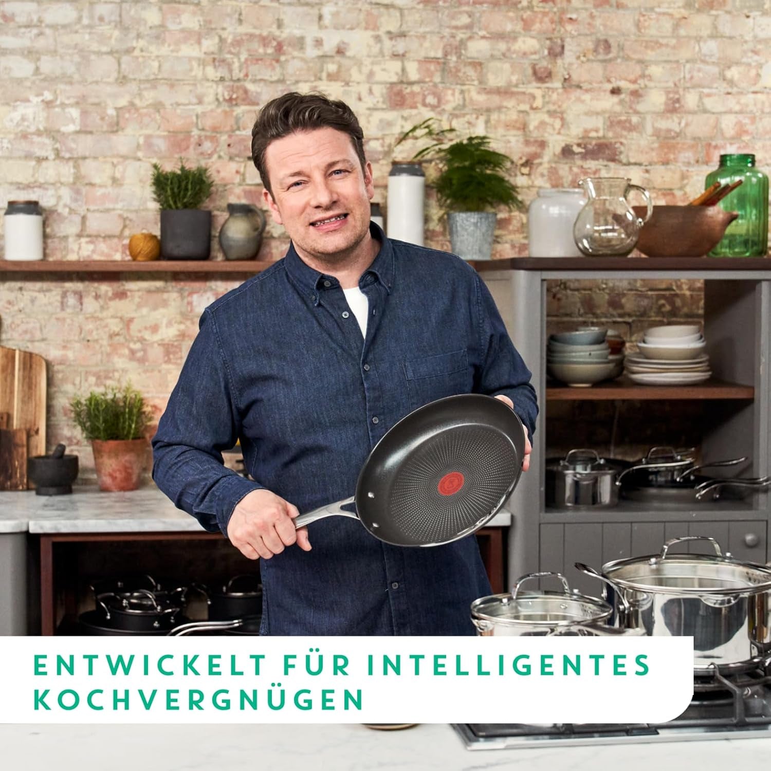 Tefal Jamie Oliver Cook'S Direct, antiaderentă, potrivită pentru inducție, rezistentă la cuptor Oale si Tigai Naty Shop