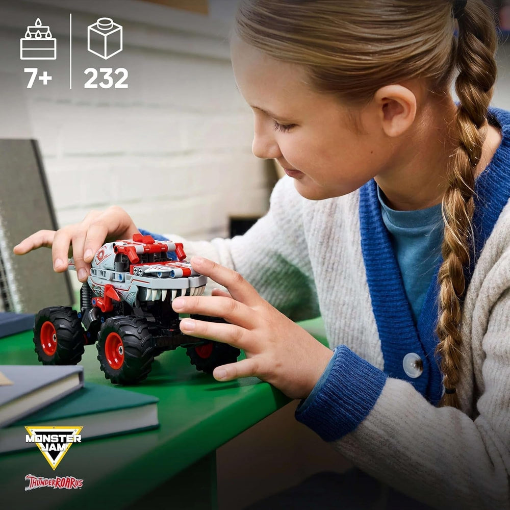 LEGO Technic Monster Jam Thunderroarus behúzható játék Monster Truck építőjáték gyerekeknek Ajándék fiúknak és lányoknak 7 év felett 42200 építőkészlet Besuche den LEGO-Store