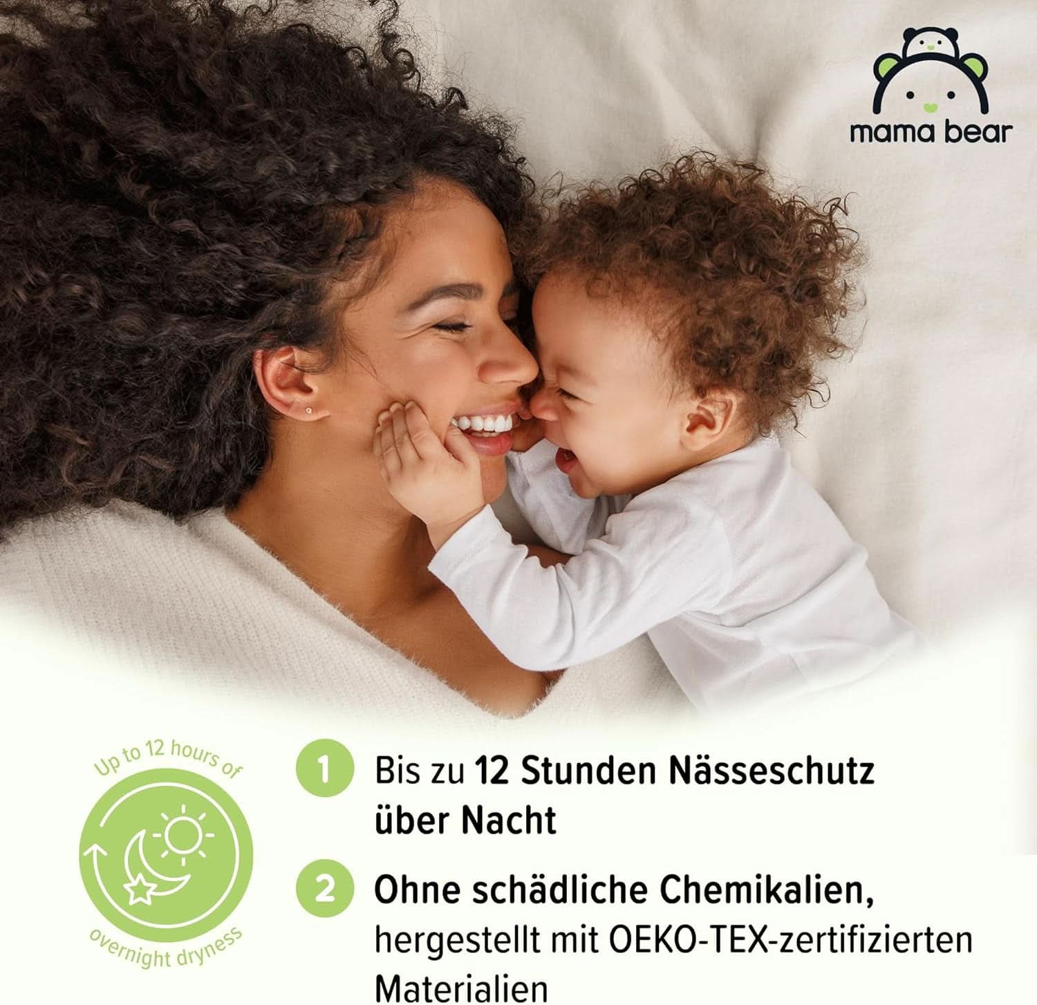 Pelenkák Mama Bear Disney Ultra Dry 4-es méret (8-14 kg), fehér, 84 db (1 csomag) Naty Shop