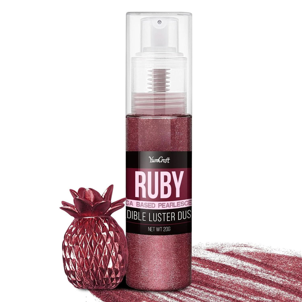 Spray glitter comestibil, 20 grame Naty Shop Rubin