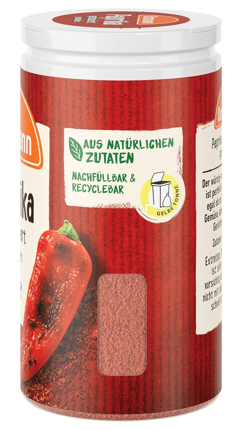 Ostmann Gewürze - Paprika geräuchert | Rauchiges Aroma für Bratkartoffeln, Gulasch oder Rührei | 35 g Der Streudose-ban