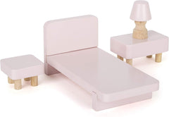 Kis lábú 11192 3 szintes, forgó fa babaház többszínű játékbútorral 37 x 40 x 67 cm Naty Shop babaházak