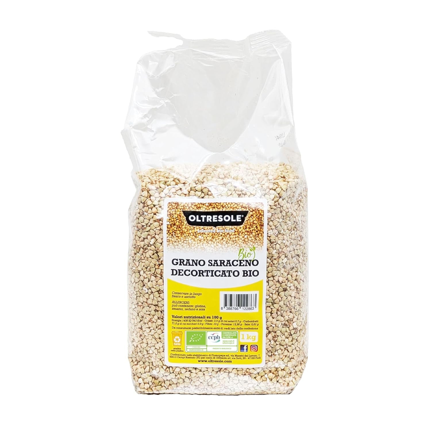 - Bio Buchweizen geschält 5 kg - Getreide, nicht wärmebehandelt, aus biologischem Anbau, kényelmi csomag