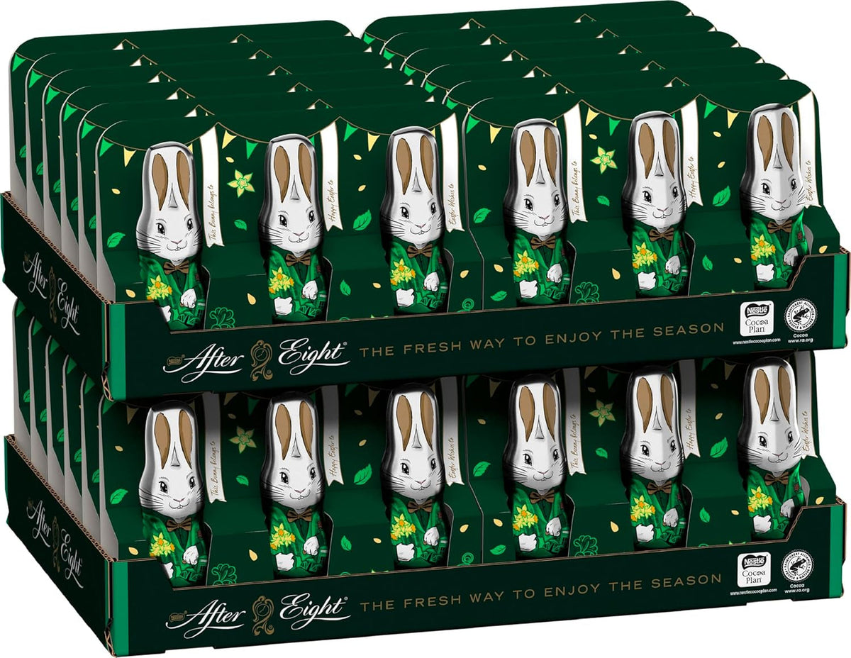 NESTLÉ after EIGHT, iepurași de ciocolată cu mentă ambalați individual, 72 x 20 grame Bomboane de Ciocolata Naty Shop Default Title