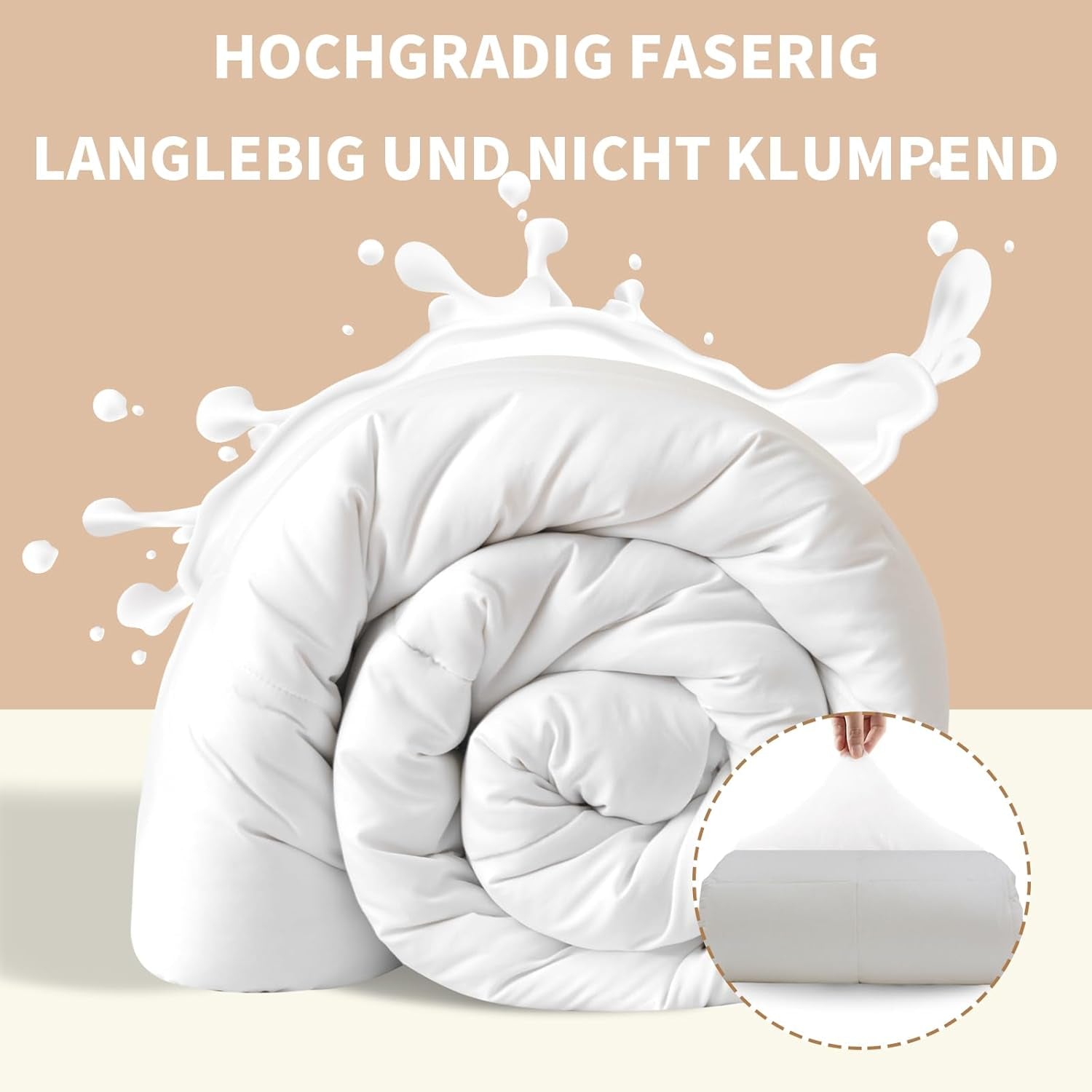 Plapumă Good Nite Plapumă pentru toate anotimpurile 155X220 Cm Plapume 4 anotimpuri Plapumă din microfibră Plapumă pentru patru anotimpuri Alb (155X220 Cm) Plapumi si pilote Naty Shop