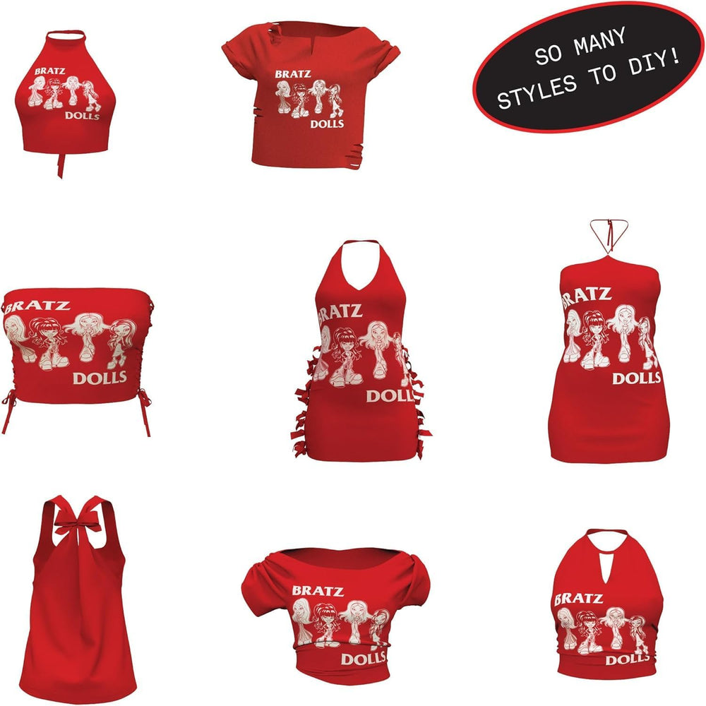 Bratz Stylin' Jade - Păpușă la modă cu tricou pentru a te stiliza, include accesorii, jucărie drăguță pentru fete