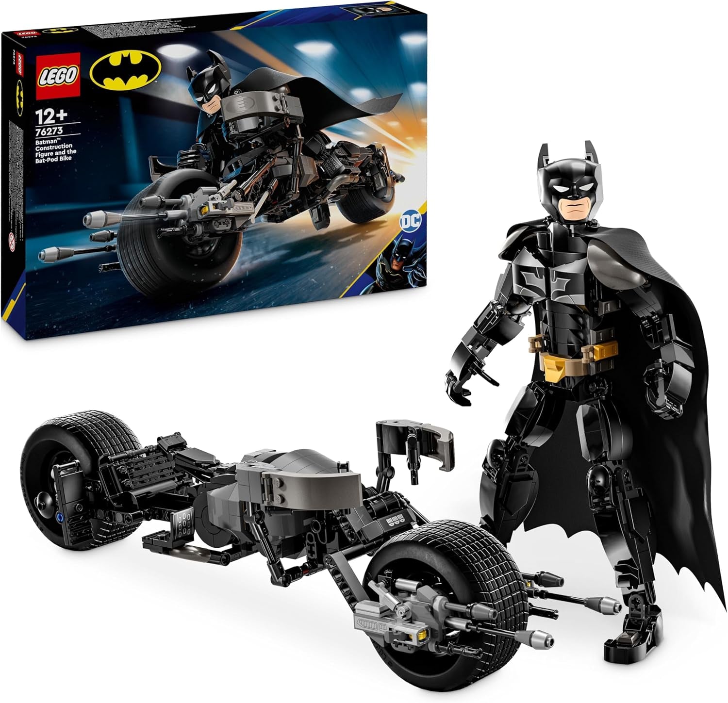 LEGO DC Batman: Batman építőkockák Batpoddal, szuperhősfilmes játék, kalandjátékkészlet gyerekeknek, ajándék fiúknak és lányoknak 76273 építőkészletek Besuche den LEGO-Store alapértelmezett címe