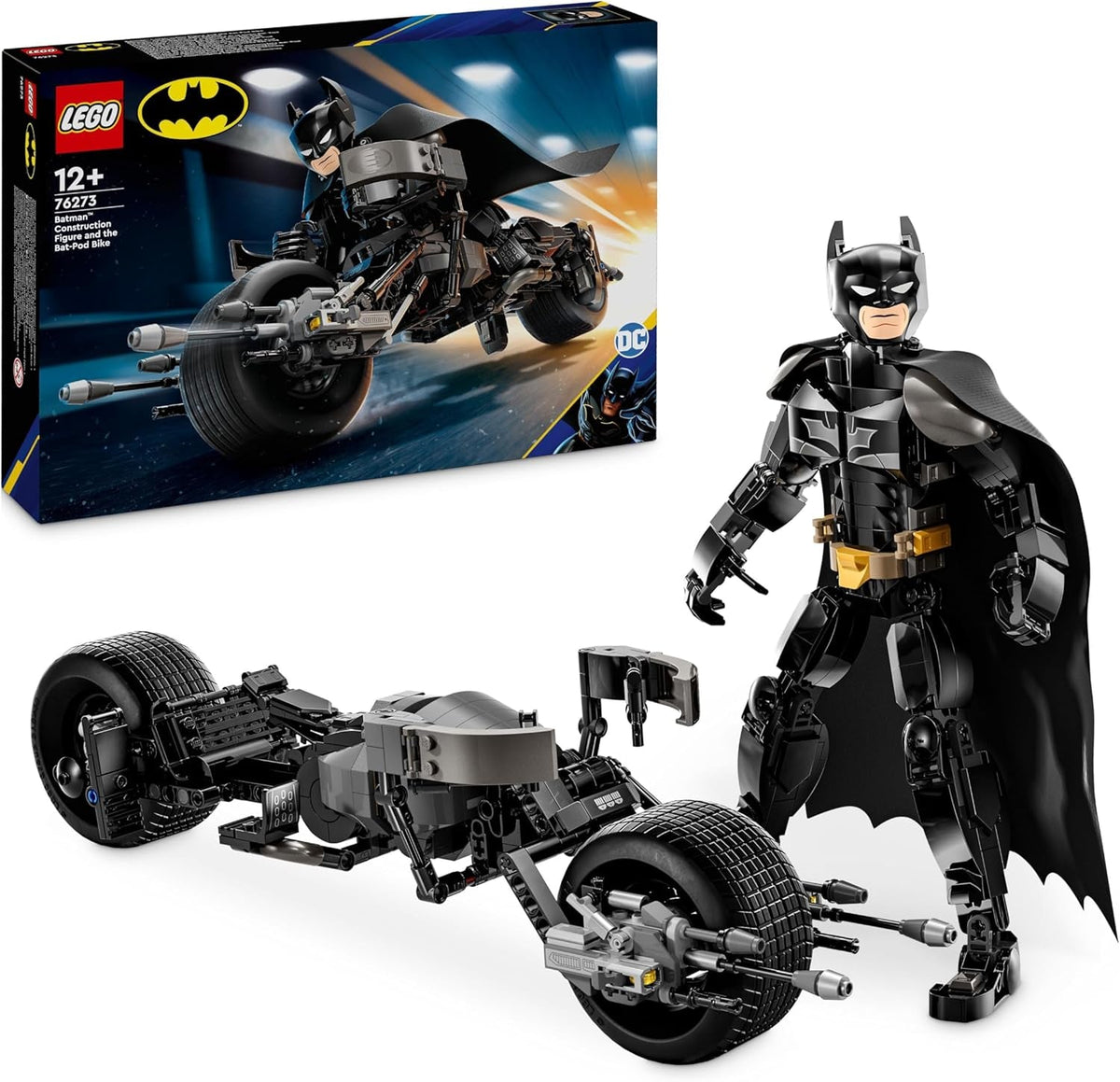 LEGO DC Batman: Batman építőkockák Batpoddal, szuperhősfilmes játék, kalandjátékkészlet gyerekeknek, ajándék fiúknak és lányoknak 76273 építőkészletek Besuche den LEGO-Store alapértelmezett címe