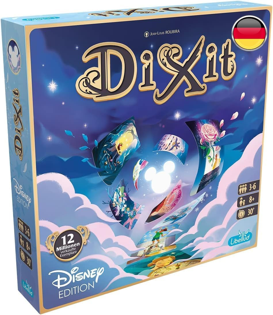 Asmodee, Dixit, német verzió, alapjáték, egy kép ezer szót ér, kreatív családi játék 3-8 játékos számára 8 év felett, Az év játéka 2010 30 perces játékidővel