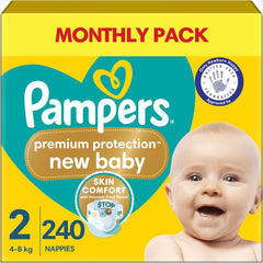 Pampers New Baby 1-es méret Újszülött 2-5 kg-os szállítócsomag, 4 db (4 x 23 db)