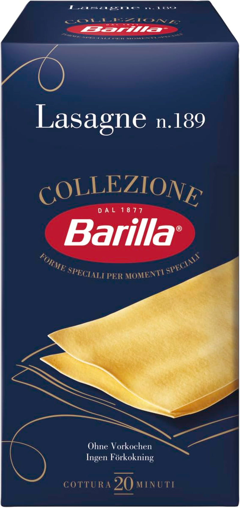 Barilla Collezione Lasagne tészta durumbúzából, mindig al dente, 500g
