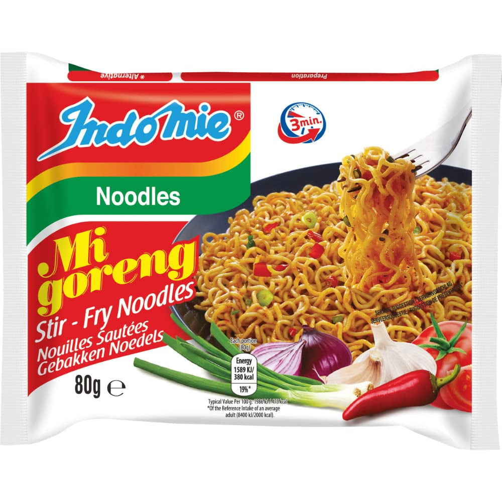 INDOMIE – Instant Mi Goreng tészta – gyűjtőcsomagolás (40 x 80 g)