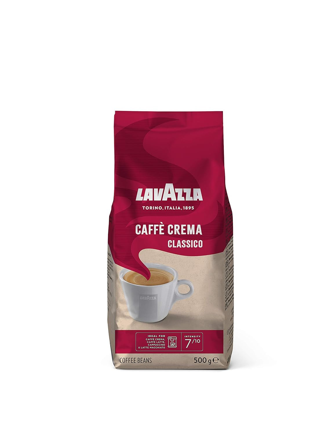 Lavazza Caffè Crema Leggero Ediție specială, pachet de 1 kg Cafea Naty Shop 500 grame Classico