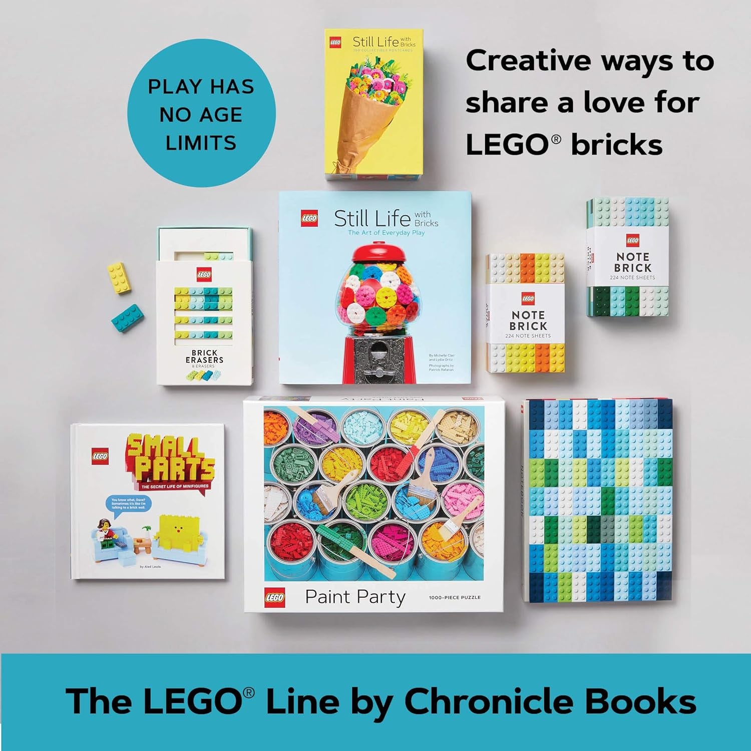 LEGO kockás radírok: 8 radír (LEGO x Chronicle Books)